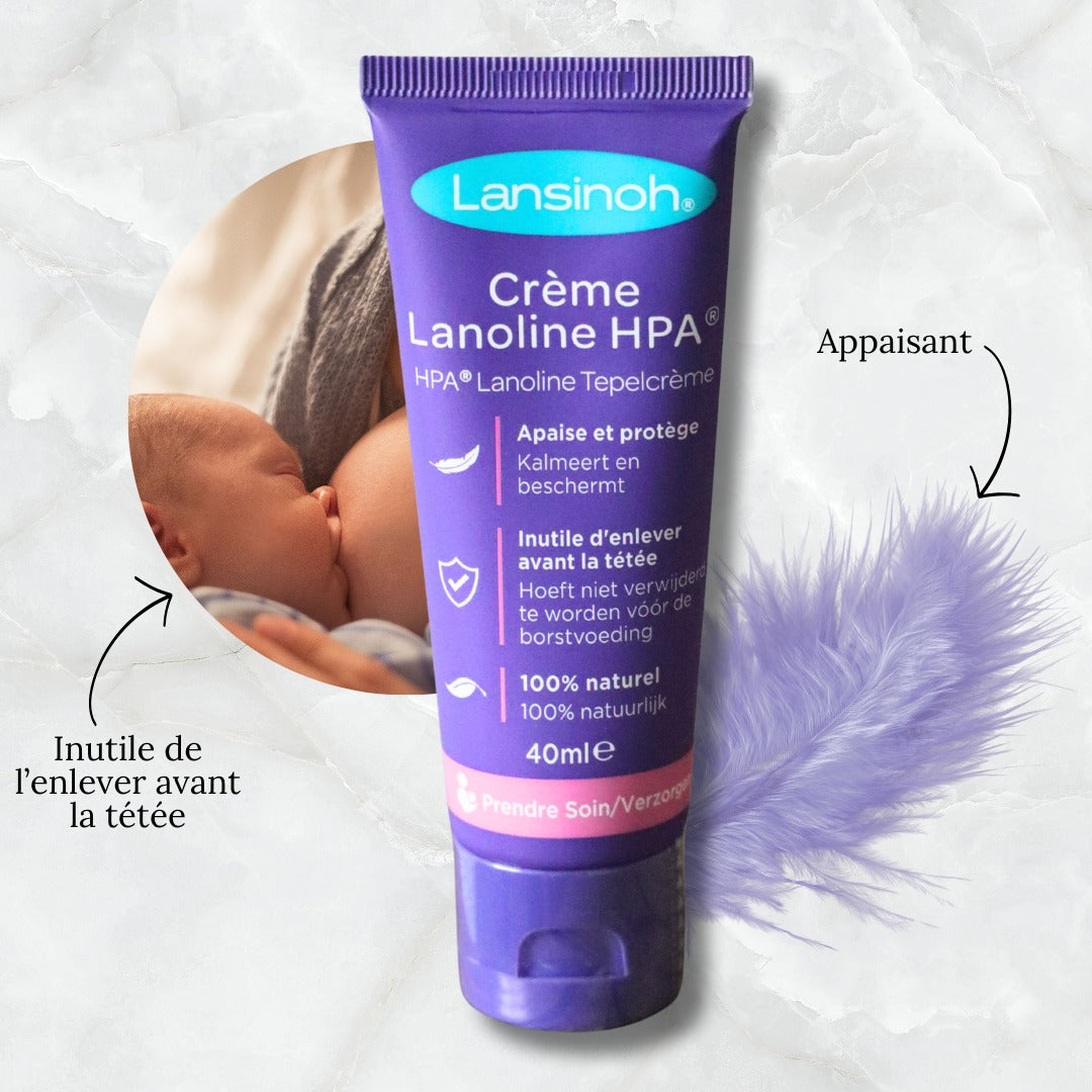 Crème lanoline allaitement – Apaisement & réparation x2