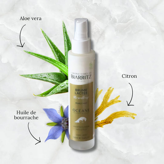 Brume lactée corps – Hydratation & fraîcheur océanique