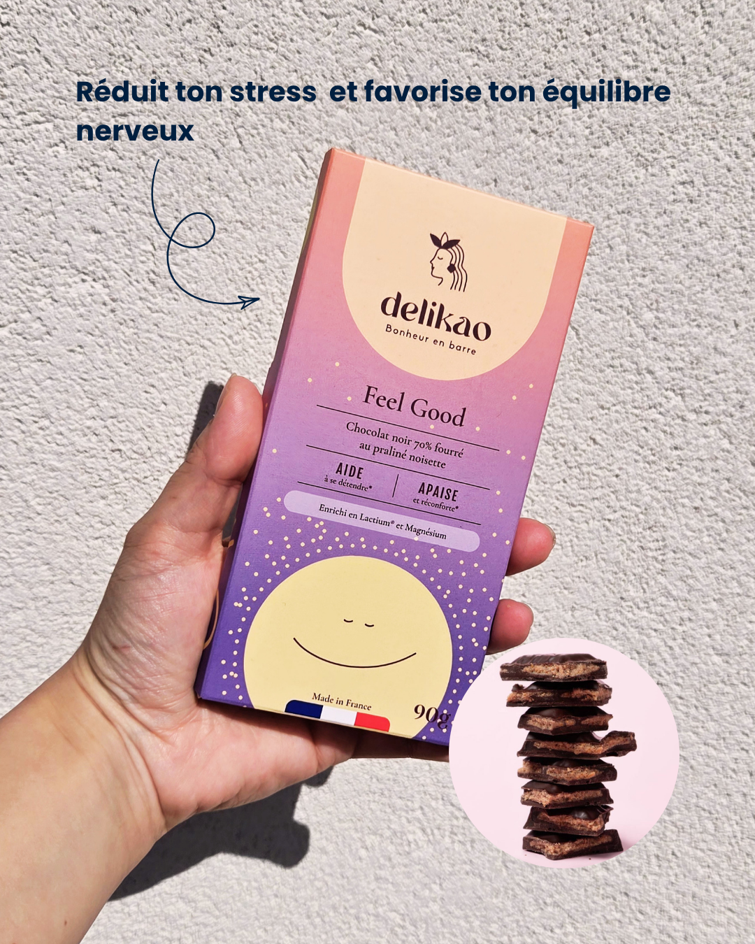 Lot Bien-Être — 4 Tablettes de Chocolat + 1 Offerte