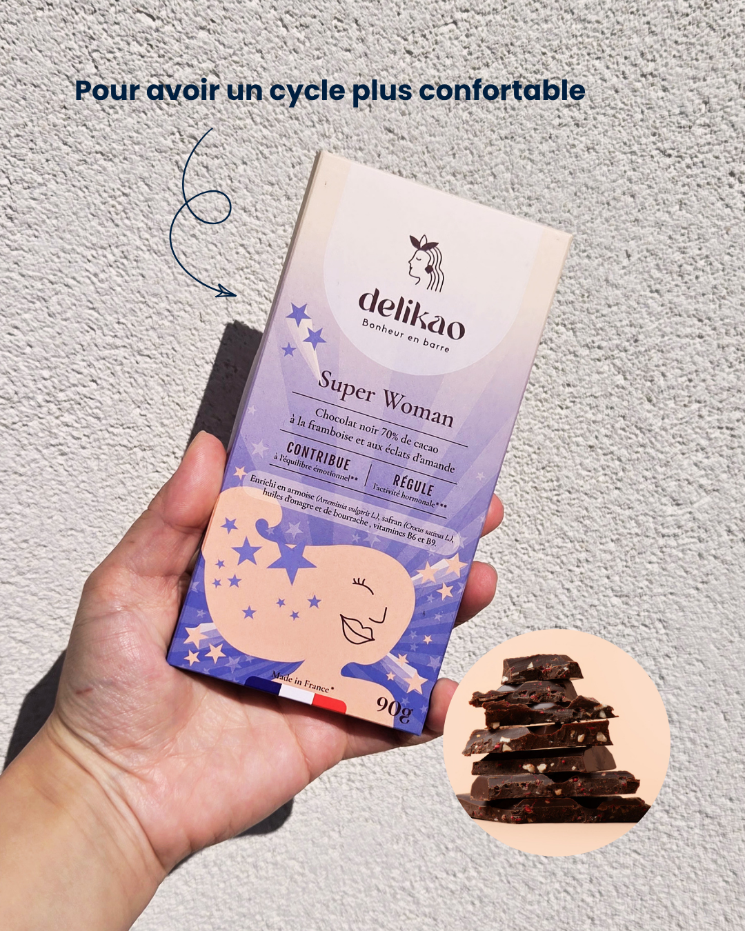 Lot Bien-Être — 4 Tablettes de Chocolat + 1 Offerte