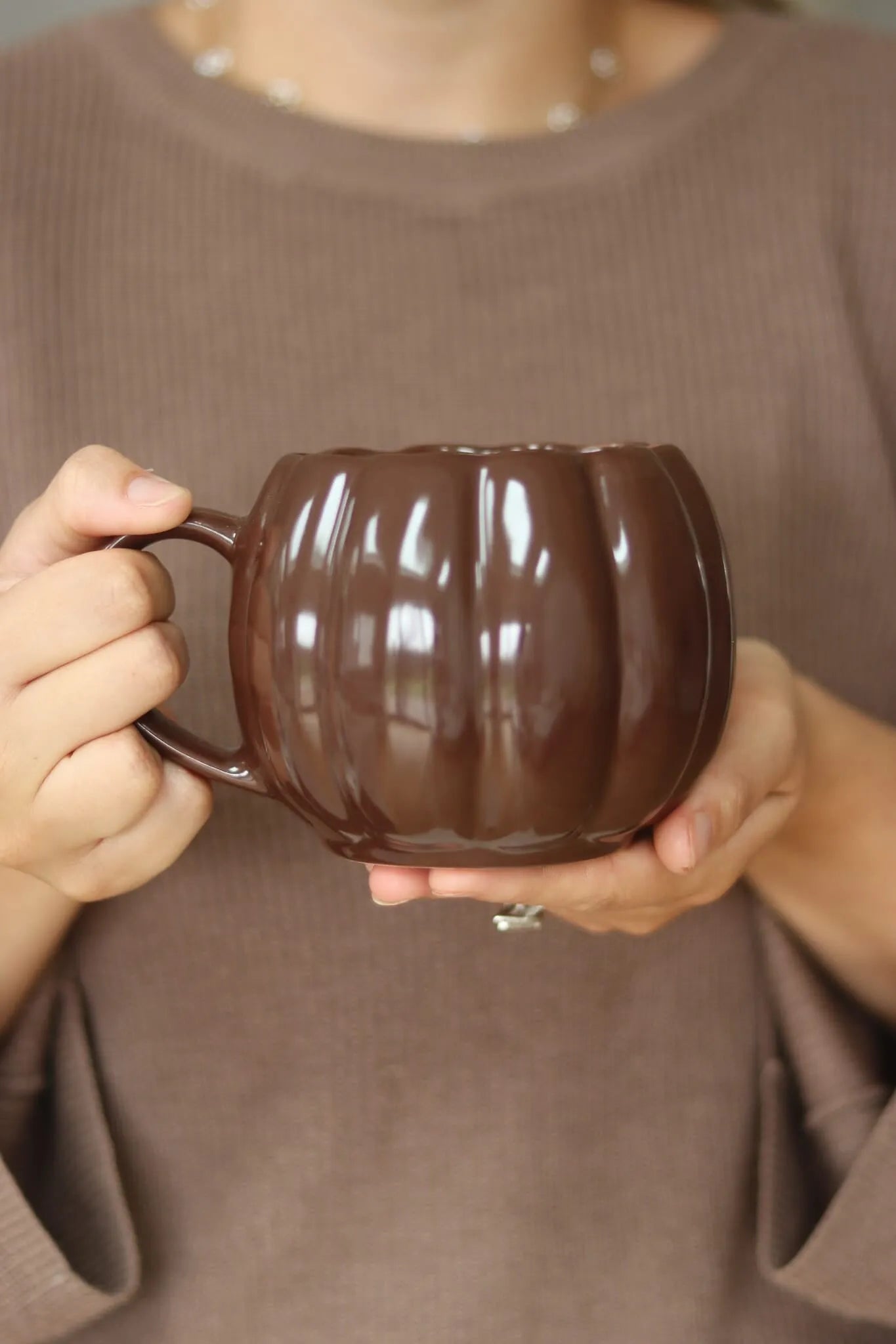 Grande Tasse Citrouille en Grès — Précommande