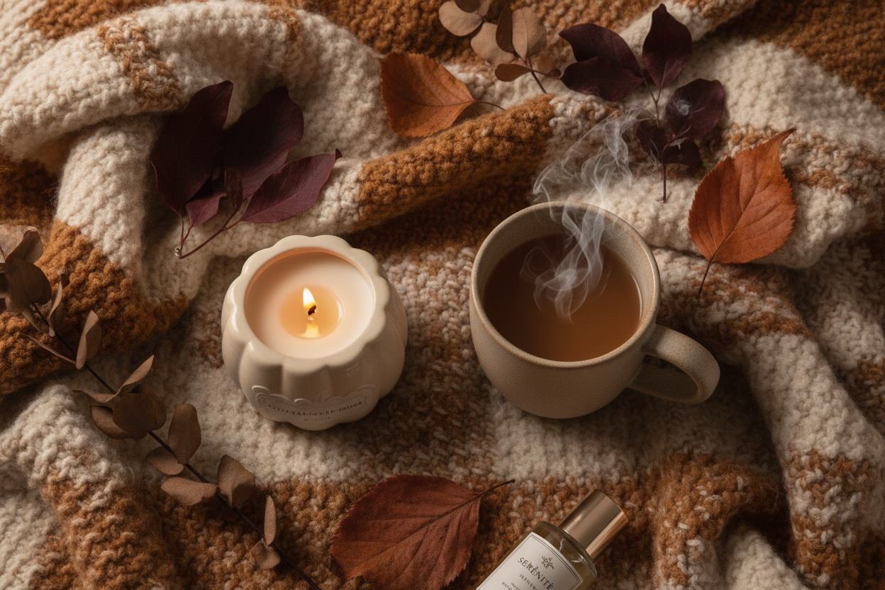 Bannière automnale cocooning